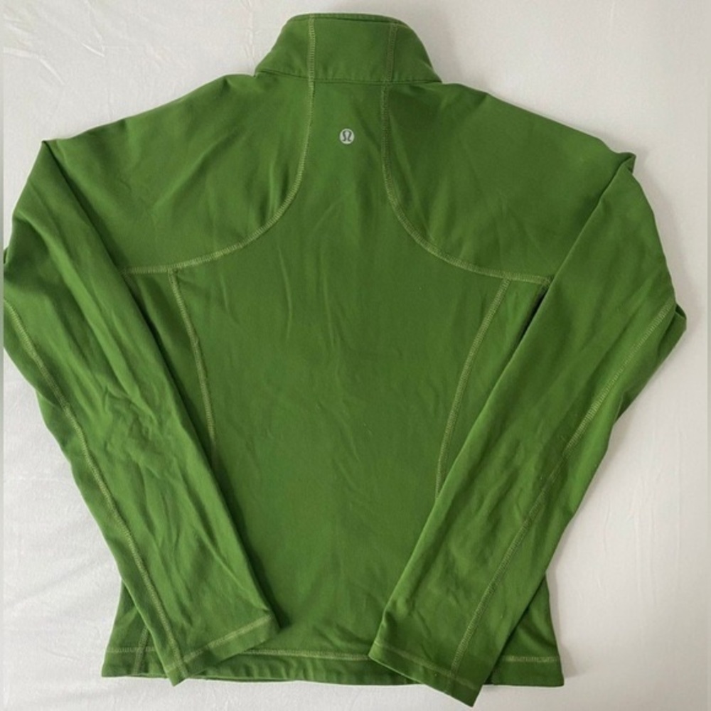 LULULEMON ATHLETICA Women's Green Zip Up Fitting Yoga Long Sleeve Jacket Small - Picture 4 of 7